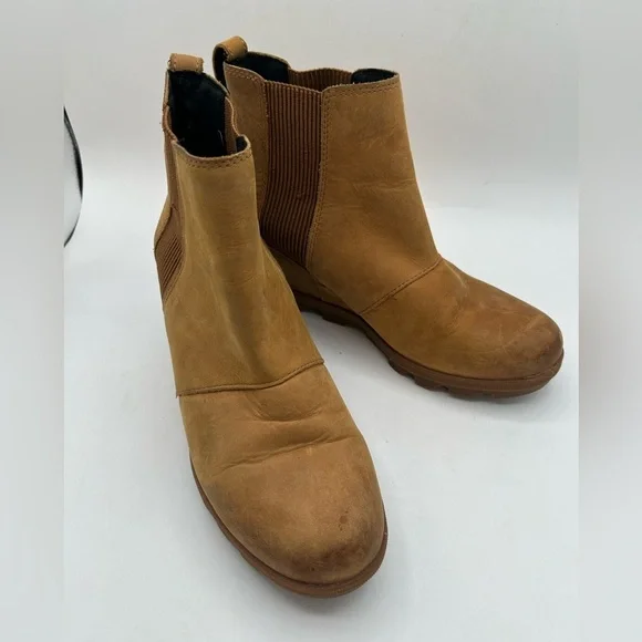 Sorel Joan of Arctic™ Wedge II Chelsea Wedge Platform Bootie Boot Camel brown - Picture 7 of 11
